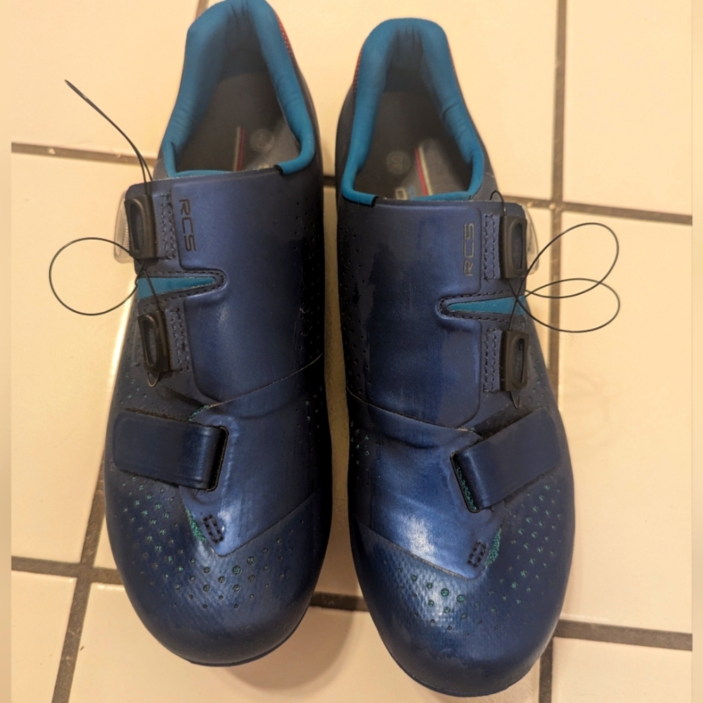 Shimano RC5 Women's Road Cycling Shoes - Navy With Shimano spd-sl Cleats
